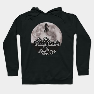 Keep Calm & Bike on.Retro bicycle Hoodie